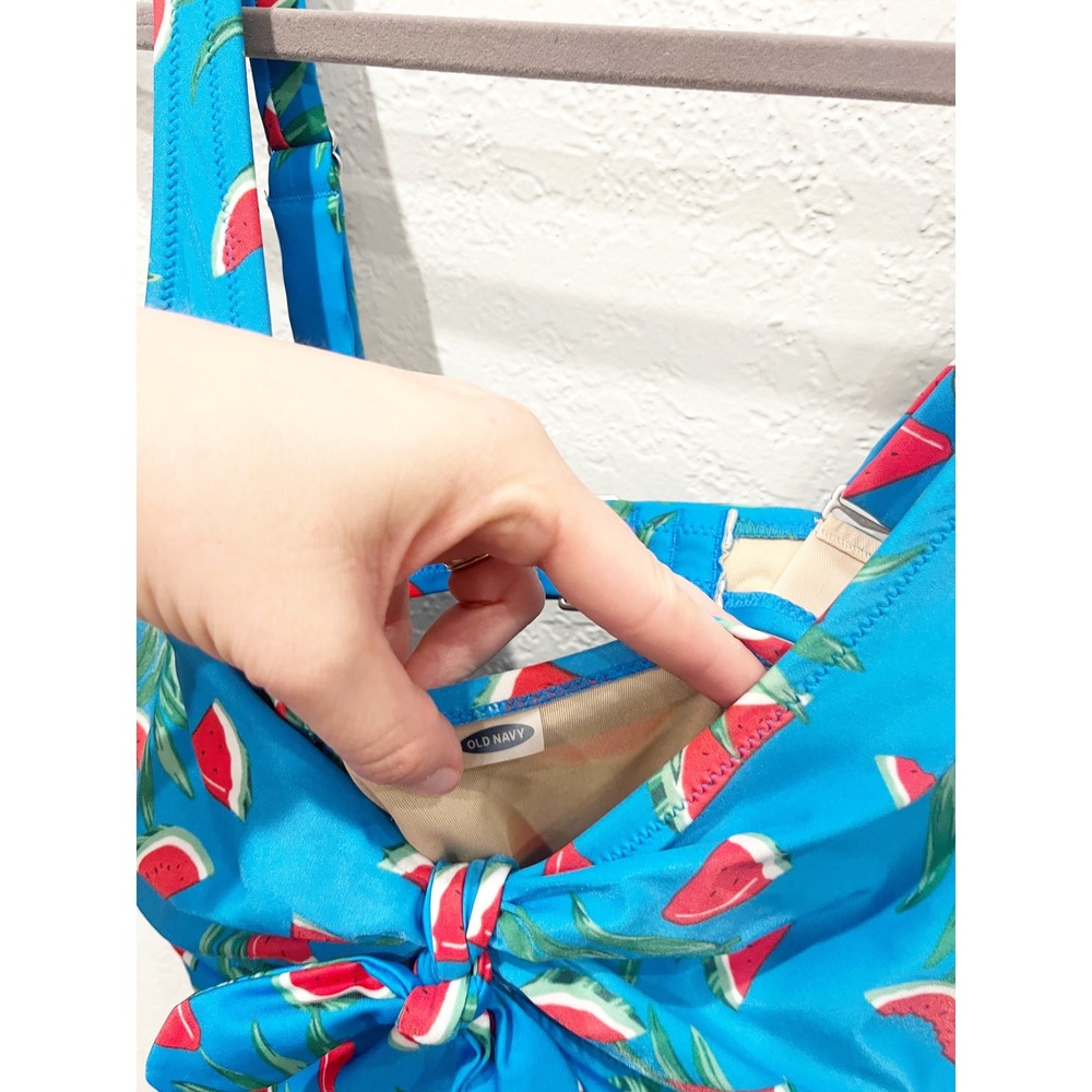 Old Navy Tropical Watermelon One Piece Swimsuit Size 1X Whimsical Summer Beach - Picture 6 of 9